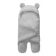 thumbnail image 2 of Manta para bebé, manta para dormir, ultra suave, linda forma de oso, manta de felpa para envolver para invierno y otoño, gris claro, tamaño único, 2 of 12