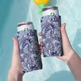 thumbnail image 3 of 2 Pcs Sleeves Beer Cooler Bags Insulated Collapsible Can Sleeves Paisley Boho Soda Beer Can Covers for Energy Drink & Beer, 3 of 4