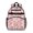 Cow and Cheese Pink Pattern, variant on Cow and Star Pink Pattern Cute School Backpack Bag for School with Padded Back and Adjustable Shoulder Straps 15.25"x11.5"x5.25"