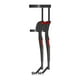 thumbnail image 4 of Silla portátil con soporte para piernas, taburete, multifuncional, ergonómico, plegable, para acampar negro y rojo, 4 of 9