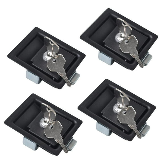 of Black RV Paddles Entry Door Lock Lock Handle Knob Door Lock Motorhome