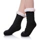 thumbnail image 1 of Calcetines de invierno para mujer, muy suaves, cálidos, acogedores, con forro polar y pinzas, color negro, 1 of 5