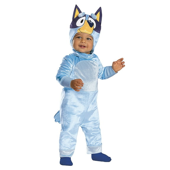 Disguise Infant Girls' Bluey Jumpsuit Classic Costume - Size 12-18 Months - Blue