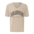 thumbnail image 4 of Krdevn Men's Oversized T Shirt Summer T Shirt Crew Neck Short Sleeve T Shirt with City Print Basic Shirts Loose Casual Shirts Sports Shirts,L, 4 of 4