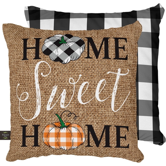 Briarwood Lane Fall Indoor/Outdoor Pillow 17x17 Home Sweet Home Pumpkins For Fall Pillow