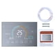 thumbnail image 1 of Cateissary WiFi inteligente programable termostato de habitación LCD retroiluminado controlador de temperatura de calefacción eléctrica BHT-8000-GBLW Accesorios para electrodomésticos Plata Cateissary HA001967-03B, 1 of 1