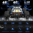 thumbnail image 4 of Coche de control remoto Holyton 1:10 de alta velocidad 48 KM/H 4WD, 4 of 9