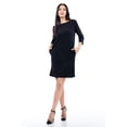 thumbnail image 1 of Vestido Roman Fashion Juvenil 18166 Negro Manga 3/4 G, 1 of 5