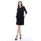 thumbnail image 1 of Vestido Roman Fashion Juvenil 18166 Negro Manga 3/4 G, 1 of 5