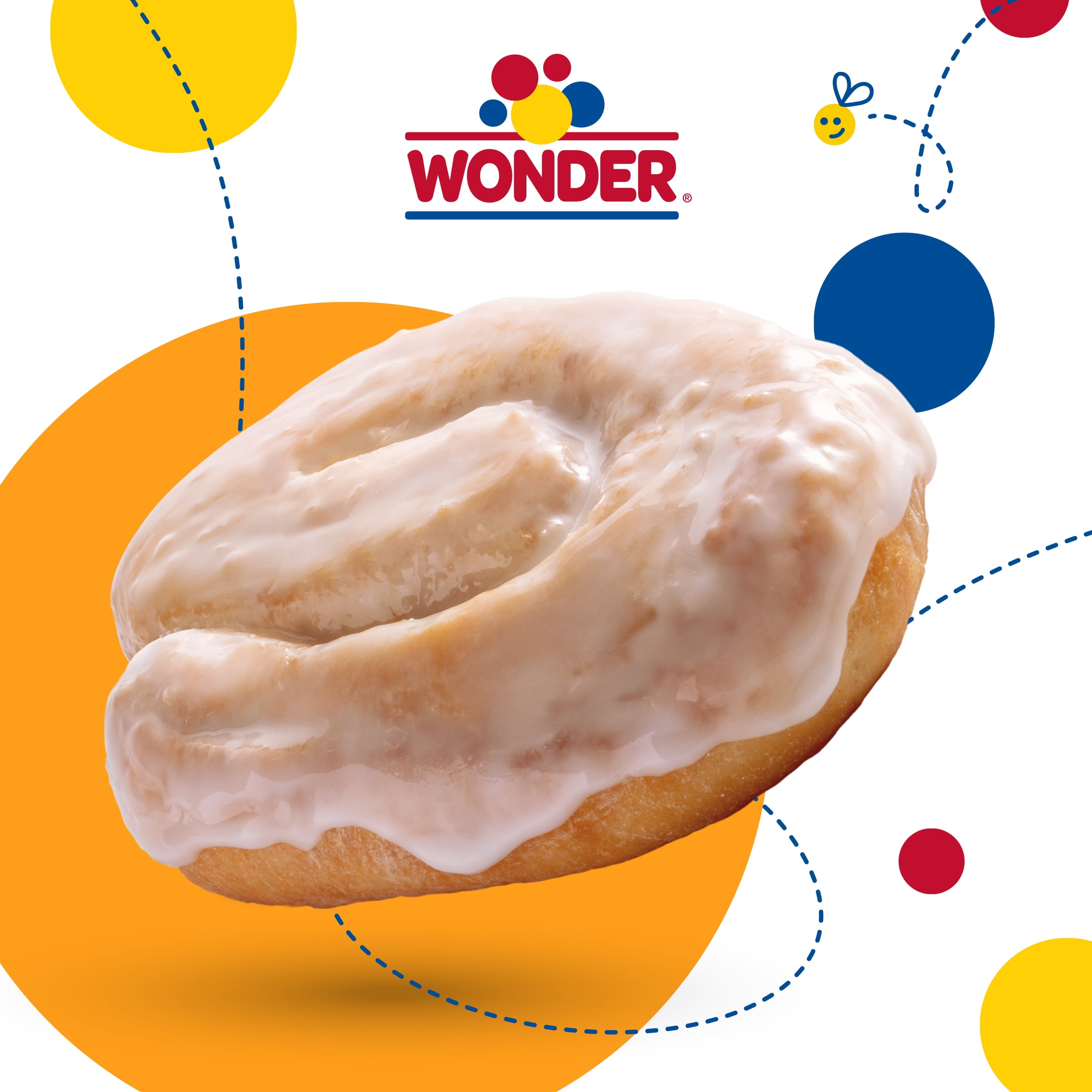 Wonder Glazed Honey Bun, Individually Wrapped Pastry Snack, 4 oz, Shelf-Stable