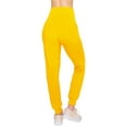 thumbnail image 4 of ALWAYS Women Jogger Sweatpants - Super Soft Stretch Lightweight Drawstrings Pants with Pork Chop Pockets Yellow L, 4 of 6