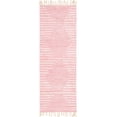 thumbnail image 3 of Unique Loom Chindi Cotton Collection Area Rug - Briah (2' 2" x 6' 1" Runner Rose/Ivory), 3 of 7