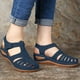 thumbnail image 1 of Sandalias informales de moda de verano para mujer, zapatos informales planos de Color sólido con escapatoria Wmkox8yii shjk1647, 1 of 4