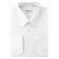 thumbnail image 2 of Berlioni Men's Italian French Convertible Cuff Solid Dress Shirt, 2 of 2