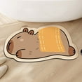 thumbnail image 4 of Fiudx Alfombra de Baño con Diatomeas y Estampado de Capibara, de Goma Suave y Antideslizante, de Secado Rápido y con Absorción de Agua, Ideal para La Entrada de La Cocina y para Realzar La Decoración, 4 of 6