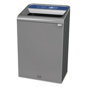 Rubbermaid Commercial Configure Indoor Recycling Trash Can, 33 gal, Gray, Paper by RUBBERMAID COMMERCIAL PROD.