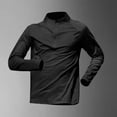 thumbnail image 4 of Hvyesh Men's Long Sleeve Athletic Shirts Quarter Zip Running T-Shirts Slim Fit Workout Gym Muscle Tshirt, 4 of 10