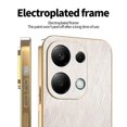 thumbnail image 3 of KADEM For Xiaomi Redmi Note 13 Pro 4G Poco M6 Pro 4G Case Electroplating Silk Texture PU + TPU Phone, 3 of 5