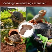 Yannianjz under $5 Tortoise Water Bowl with Ramp Leaf Tortoise Food Water Pool Reptile Bathing Turtle Soaking Dish Aquarium Habitat Accessories