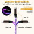 thumbnail image 4 of LED Light Up USB C Cable , 3.3FT Glowing Fast Charging Cable, USB C to USB C Cord, Type C Charger Cable Compatible with 15, 4 of 7