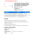 thumbnail image 2 of Inlet and Outlet Auto Trans Oil Cooler Hose Assembly - Compatible with 2007 - 2010 Chevy Silverado 2500 HD 2008 2009, 2 of 2