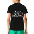 thumbnail image 6 of Ben Azelart Stay Wild Kids T-Shirt 3d Printed Graphic T-Shirts Boys And Girls Short Sleeve Shirts For Youth Kids X-Small, 6 of 7
