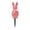 Pink, variant on Pink Easter Bunny Flocked Decorations Garden Stakes Outdoor Yard Party Spring Decor Pvc 9.4X2.8X2.6 In