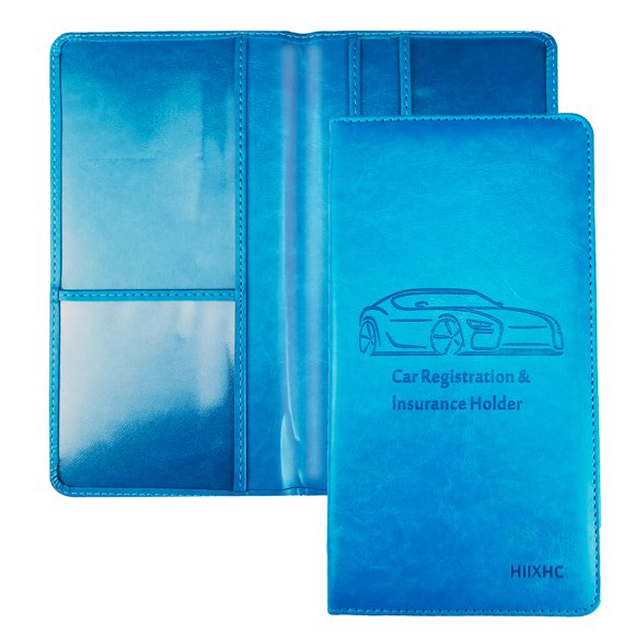 Portatarjetas De Registro Y Seguro De Automóvil - Guantera De Cuero Para Vehículos Documentos De Automóvil Trámites Estuche Tipo Billetera Organizador Para Identificación Licencia De Conducir Tarjetas