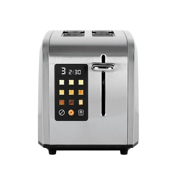 Kalorik 2-Slice Digital Rapid Toaster with Full Touch Screen Shade Selector and Intelligent Countdown Timer, TO 52301 SS, Kalorik® 2-Slice Rapid Toaster