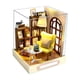 thumbnail image 2 of Mini casa de de con s de muebles Luces LED Cottage de construcción de bricolaje para niñas Decoración para CUTICAT casa de muñecas artesanal, 2 of 7