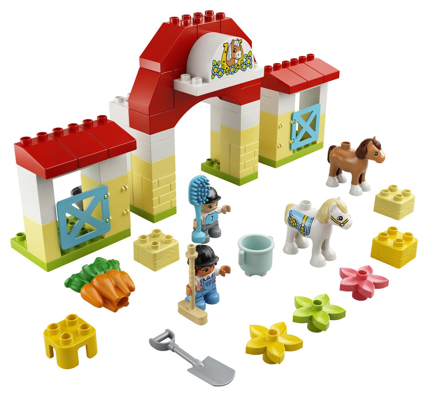 LEGO DUPLO Town Horse Stable and Pony Care 10951 Learning Toy for Preschoolers (65 Pieces) - image 4 of 9