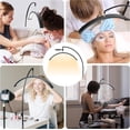 thumbnail image 6 of Lash Light 23 inch Floor Lamp for Eyelash Extensions Standing LED Half Moon Lights for Nail Art, Tattoos, Skincare with Adjustable Brightness & Height & Movable Tray & Phone Holder, 6 of 7