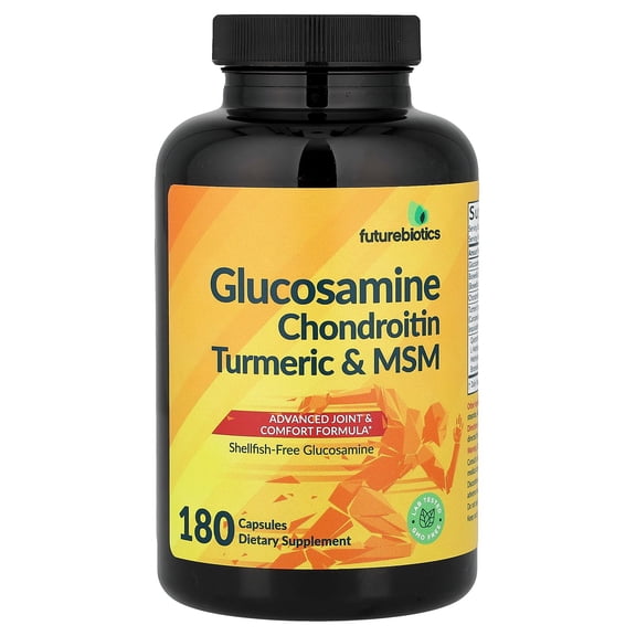 Futurebiotics Glucosamine, Chondroitin, Turmeric & MSM, 180 Capsules