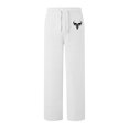 thumbnail image 4 of IWRICH Casual Pants for Women Wide Leg Elastic Waist Drawstring Trousers Workout Joggers Pants with Pockets White XL, 4 of 4