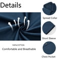 thumbnail image 5 of Button Down Shirts for Mens Work Casual Relaxed Fit Summer Shirt Short Sleeve Tops with Two Pockets, 5 of 9