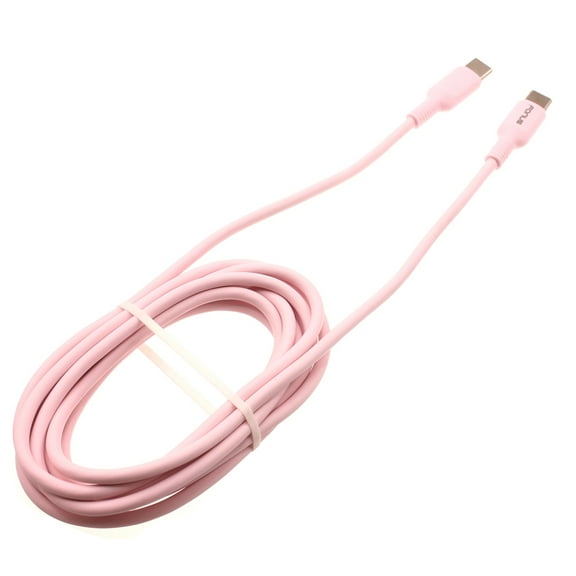 Pink 6ft Long Cable for Samsung Galaxy Z Fold 2 - USB-C to Type-C PD Fast Charger Cord Power Wire Sync for Galaxy Z Fold 2