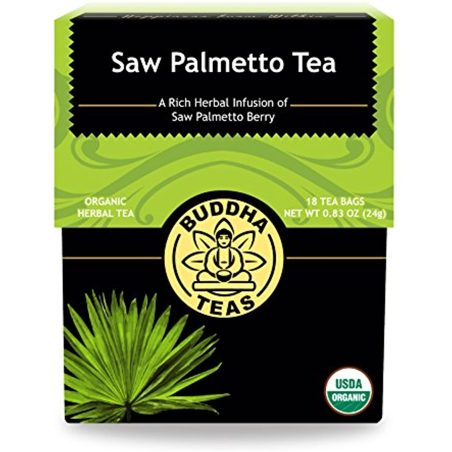Buddha Teas Organic Saw Palmetto Tea Natural Source Of Fatty Acids