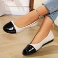 thumbnail image 4 of Miqool Women Ballet Flats Round Toe Slip On Comfortable Soft Sole Casual Dressy Indoor Outdoor Lightweight PU Flat Shoes, 4 of 9