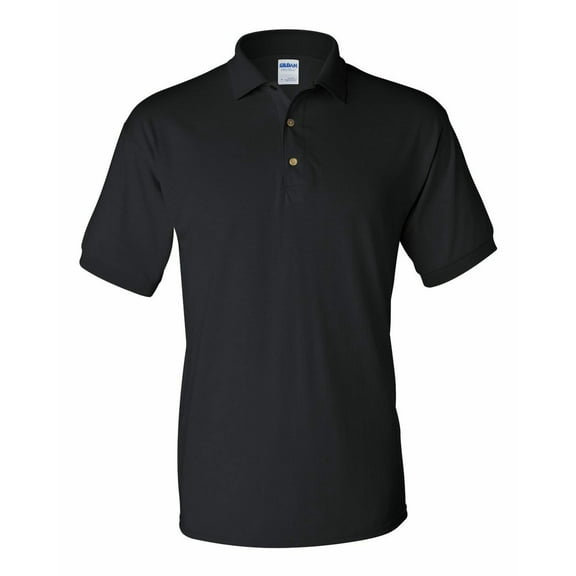 Gildan Polo Sport Men's T-Shirt Jersey Unisex Tee Color Black Small