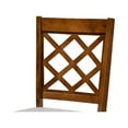 thumbnail image 3 of Baxton Studio Brigitte Modern and Contemporary Grey Fabric Upholstered and Walnut Brown Finished Wood 4-Piece Dining, 3 of 7