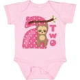 thumbnail image 3 of Inktastic Pink Sloth 2nd Birthday Girls Baby Bodysuit, 3 of 5
