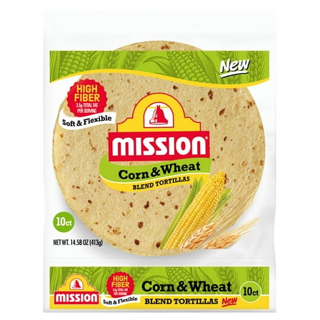 Mission Corn & Wheat Blend Tortillas, 10 count