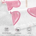thumbnail image 4 of Dreamtimes Romantic Heart Printing Hand Towels, 2 PCS Pack 16 x 28 Inches Extra Absorbent Pure Cotton Towels, Super Soft Hand Towel for Bathroom, Hotel, Kitchen, Gym, 4 of 7