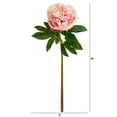 thumbnail image 2 of Nearly Natural 20" Peony Artificial Flower (Set of 3), Pink, 2 of 4