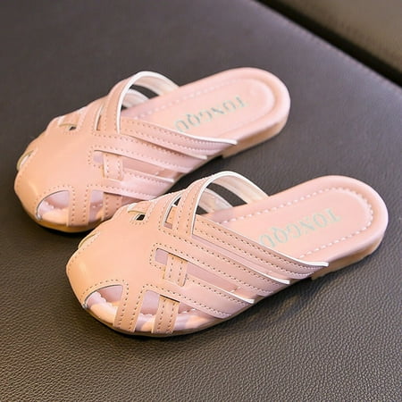 

〖Roliyen〗Girls Sandals Baby Indoor Soft Casual Infant Slippers Kids Beach Flops Flip Todder Girl Shoes Baby Shoes