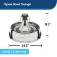 thumbnail image 3 of PetSafe Drinkwell Stainless Multi-Pet Pet Fountain - Automatic Dog and Cat Water Bowl - 128 oz, 3 of 13