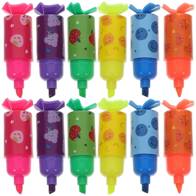 KAKOWELY 30 mini resaltadores de color pastel para niños y estudiantes, bonitos marcadores para fiestas de dulces, útiles escolares y de oficina.