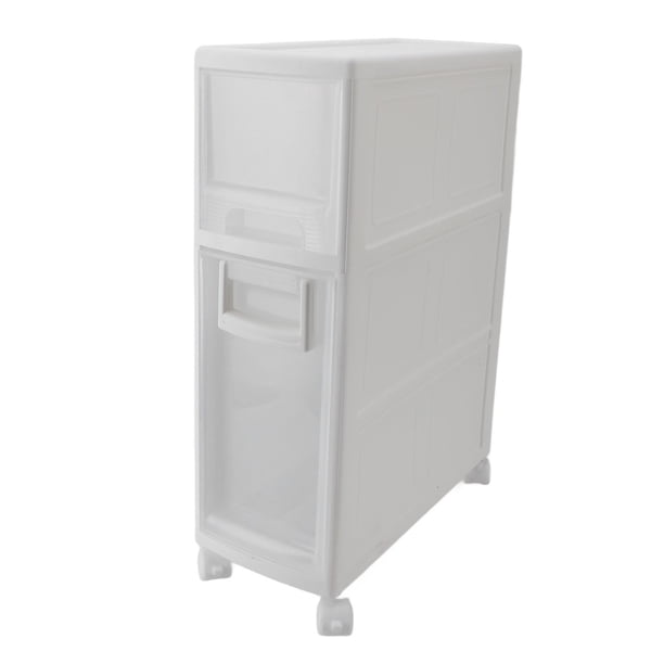 Gabinete de Almacenamiento de Plástico Delgado para Baño Cajones, Organizador de Tallas, Adecuado para Especies de Cocina, Artículos de Tocador