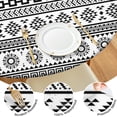 thumbnail image 4 of Elastic Edge Round Table Cover Boho Floral, 44 Inch Fits 38"-42" Tables, Durable & Wipe Clean for Birthday Parties and Events, 4 of 7