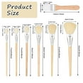 thumbnail image 2 of Mop Brush for Acrylic Painting, Assorted Size Paint Set Blending Brushes with Wooden Handle 7PCS, 2 of 8